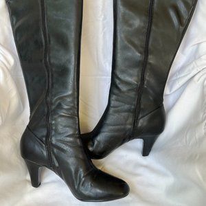 Naturalizer Tall Shaft Dress Heeled Boots 9.5W/Wide Shaft
